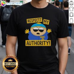 Awesome South Park Cartman 'Respect My Authority' T-Shirt featuring Cartman in a bold graphic design.