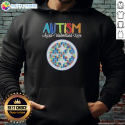 Cute Pittsburgh Steelers Autism Accept Understand Love Hoodie showcasing team spirit and support for autism awareness.