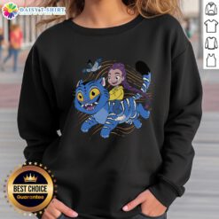 Alt Text: Cute Rumi Kpop Demon Hunters Team Tiger Sweatshirt featuring vibrant colors and playful design for fans.