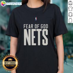 Good Brooklyn Nets NBA Fear of God Ladies Tee featuring stylish design and team logo for female fans.