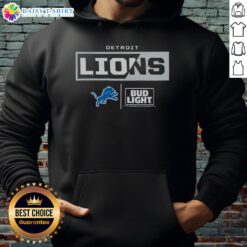 Good Bud Light Detroit Lions Team Hoodie featuring team colors and logo, perfect for fans supporting the Lions.