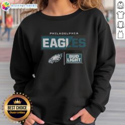 Good Bud Light Philadelphia Eagles team sweatshirt in green, featuring the Eagles logo and a cozy design for fans.