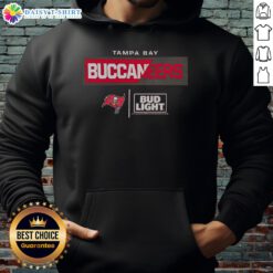Good Bud Light Tampa Bay Buccaneers team hoodie featuring vibrant colors and logo, perfect for fans and game day wear.