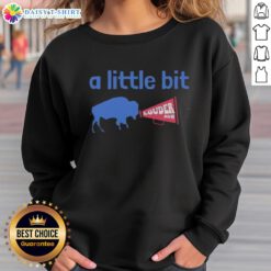 Good Buffalo Bills A Little Bit Louder Now Sweatshirt featuring team colors and logo, perfect for game day attire.