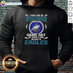 Philadelphia Eagles hoodie showcasing pride for the team, perfect for Wisconsin fans on game day.