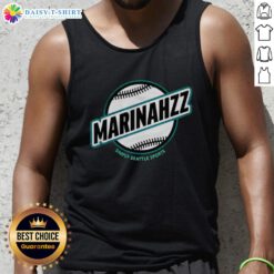 Seattle Mariners tank top featuring 'Good Marinahzz' design, perfect for fans and summer sports events in Seattle.