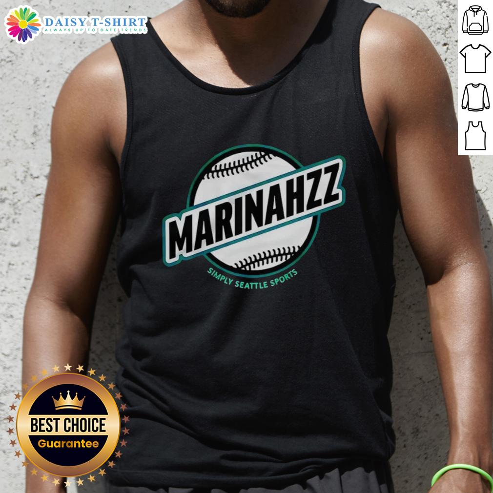 Seattle Mariners tank top featuring 'Good Marinahzz' design, perfect for fans and summer sports events in Seattle.