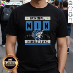 Good Minnesota Lynx Basketball Skyline T-Shirt featuring a stylish design celebrating the team's spirit and the city skyline.