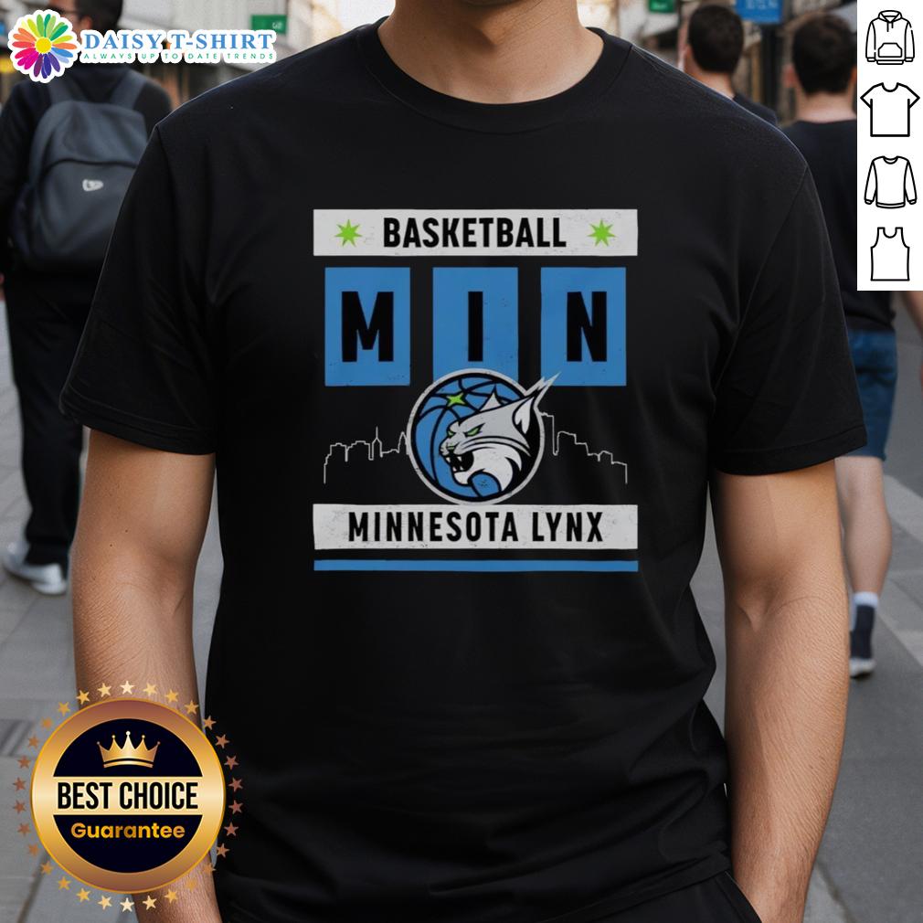 Good Minnesota Lynx Basketball Skyline T-Shirt featuring a stylish design celebrating the team's spirit and the city skyline.