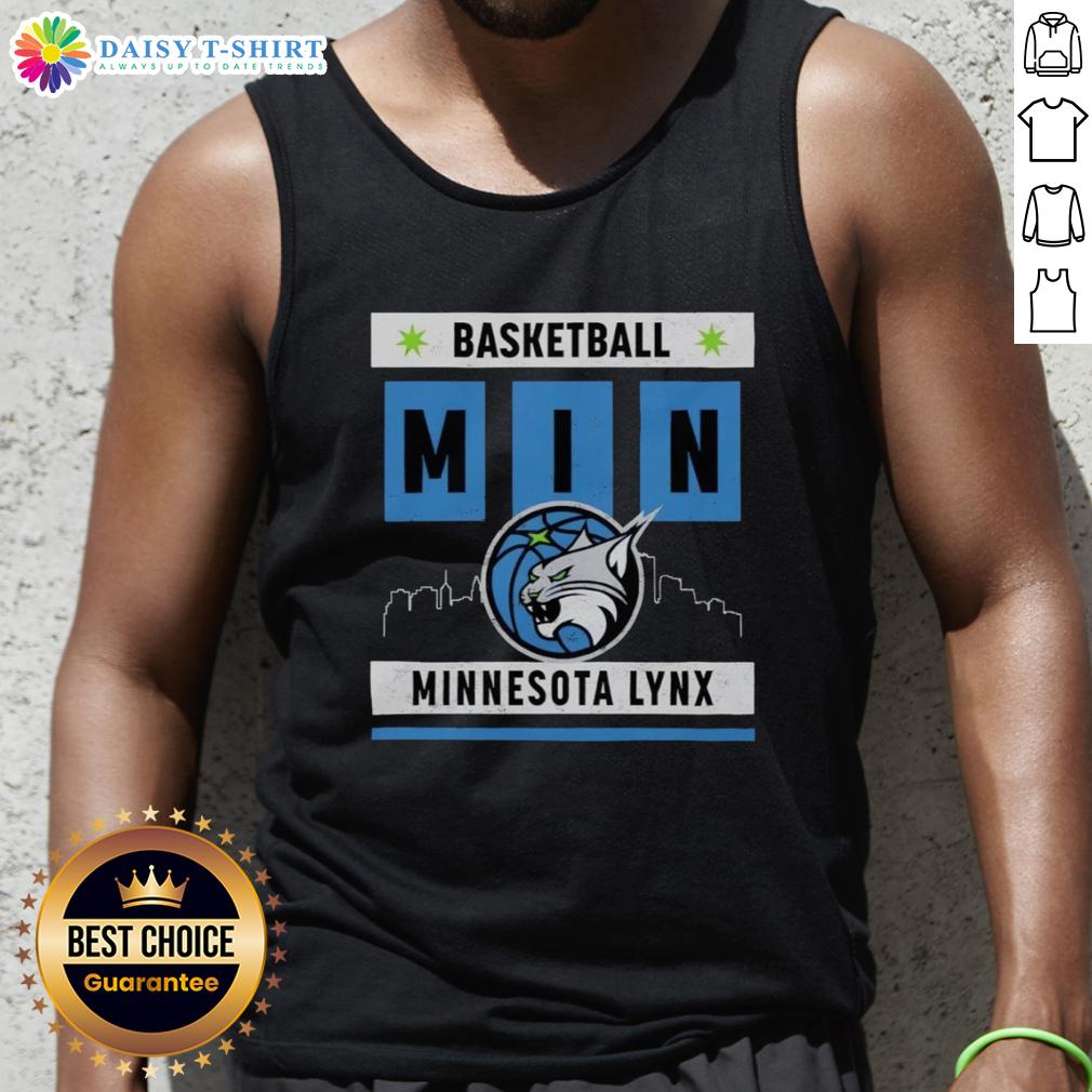 Good Minnesota Lynx Basketball Skyline Tank Top featuring vibrant team colors and a stylish urban design.