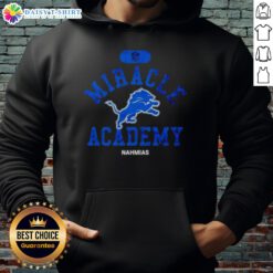 Good NFL Detroit Lions Miracle Academy Nahmias hoodie featuring team colors and logo, perfect for fans.
