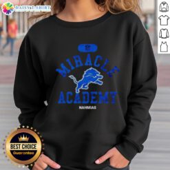 Good NFL Detroit Lions Miracle Academy Nahmias sweatshirt featuring vibrant team colors and logo, perfect for fans.