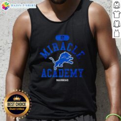 Good NFL Detroit Lions Miracle Academy Nahmias tank top featuring vibrant colors and team logo for fans.