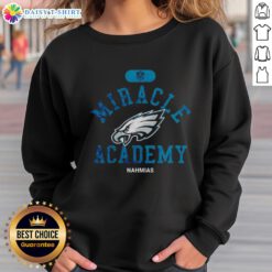 Good NFL Philadelphia Eagles Miracle Academy Nahmias sweatshirt in green, showcasing team pride and style.