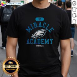 Good NFL Philadelphia Eagles Miracle Academy Nahmias T-Shirt featuring vibrant team colors and logo design for fans.