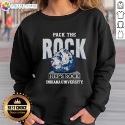 Alt Text: Good Pack The Rock Indiana Hoosiers sweatshirt showcasing team spirit and comfort for fans of Indiana basketball.