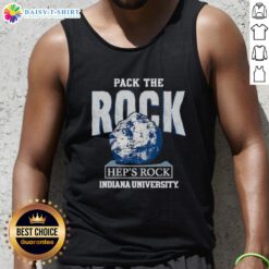 Good Pack The Rock Indiana Hoosiers tank top featuring team colors and logo, perfect for game day and fan wear.