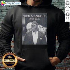 Good Rip Nick Mangold 1984-2025 Hoodie featuring stylish design and tribute to NFL legend Nick Mangold.