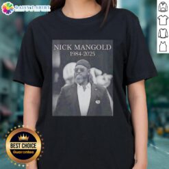 Good Rip Nick Mangold 1984-2025 Ladies Tee featuring a stylish design for fans of the football legend.