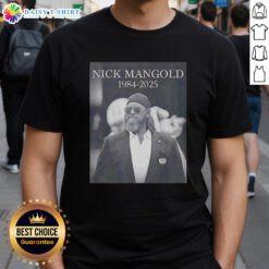 Alt Text: Good Rip Nick Mangold 1984-2025 T-Shirt featuring a tribute design for the former NFL player.