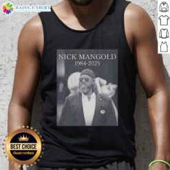 Good Rip Nick Mangold 1984-2025 tank top featuring bold graphics and a stylish design for fans of football memorabilia.