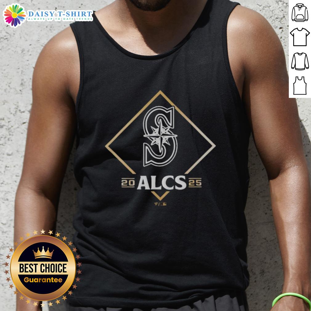 Seattle Mariners ALCS 2025 champions locker room tank top celebrating American League Division Series victory.