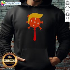 Good The Deadliest Virus Is Ignorance Trump Virus hoodie featuring bold graphics and a powerful message on awareness.