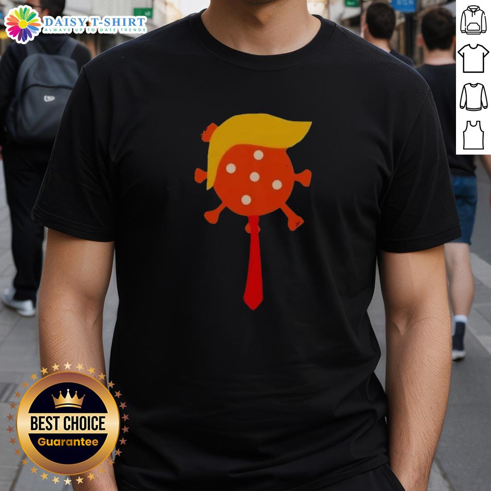Good The Deadliest Virus Is Ignorance Trump Virus T-Shirt featuring bold text and a striking design.