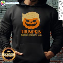 Good Trumpkin Make Halloween Great Again MAGA hoodie in vibrant colors, perfect for festive fall celebrations.