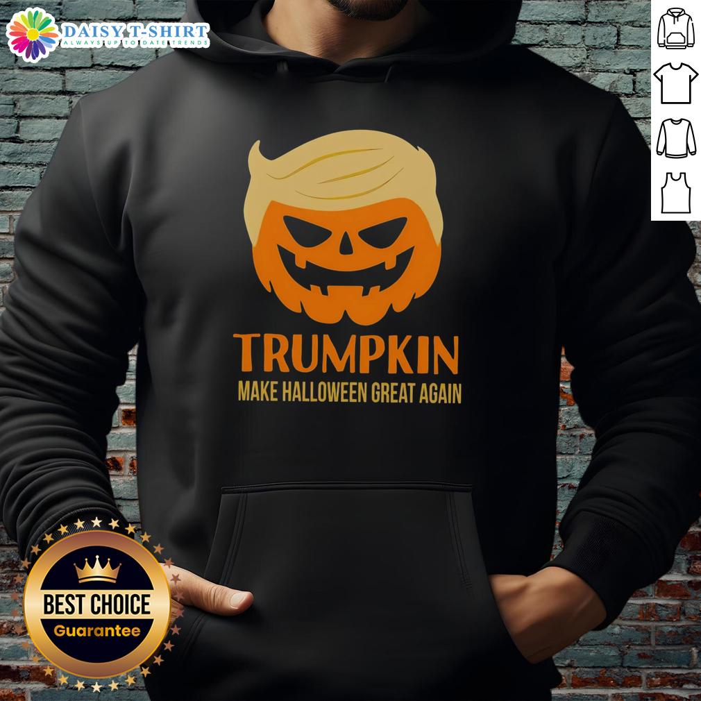 Good Trumpkin Make Halloween Great Again MAGA hoodie in vibrant colors, perfect for festive fall celebrations.