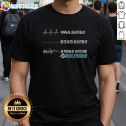 Hot Heartbeat Watching Miami Dolphins T-Shirt featuring a vibrant design for fans of Miami's NFL team.