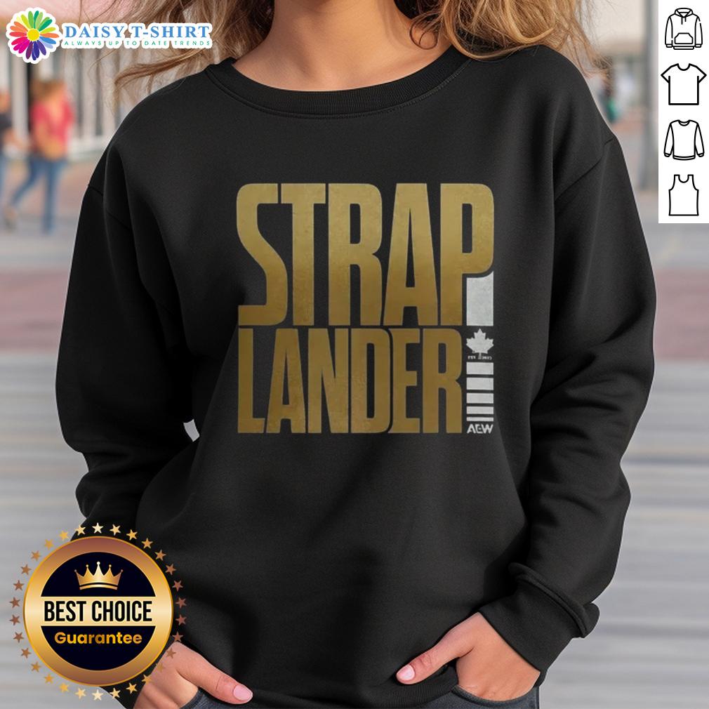 Alt Text: Hot Kris Statlander STRAPlander Sweatshirt featuring bold graphics and a stylish design for wrestling fans.