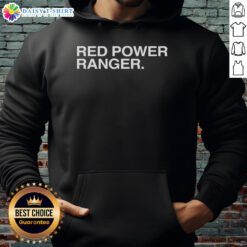 Hot Red Power Ranger Indiana Hoosiers Hoodie featuring vibrant design, perfect for fans and casual wear.