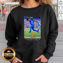 Hot Rico Dowdle Carolina Panthers NFL sweatshirt featuring Week 6 design, ideal for fans and stylish game day wear.