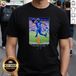 Hot Rico Dowdle Carolina Panthers NFL Flash Features Week 6 T-Shirt showcasing vibrant team colors and stylish design.