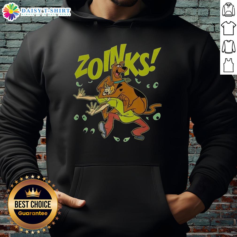 Hot Scooby-Doo and Shaggy Rogers vintage cartoon Zoinks hoodie featuring vibrant graphics and a cozy fit.