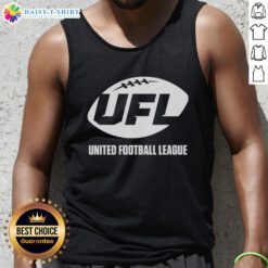 Hot UFL United Football League primary logo tank top featuring bold design and vibrant colors for fans.
