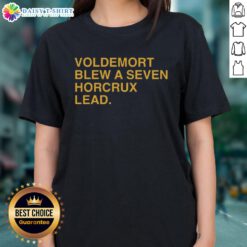 Hot Voldemort Blew A Seven Horcrux Lead Ladies Tee featuring a stylish design perfect for Harry Potter fans.