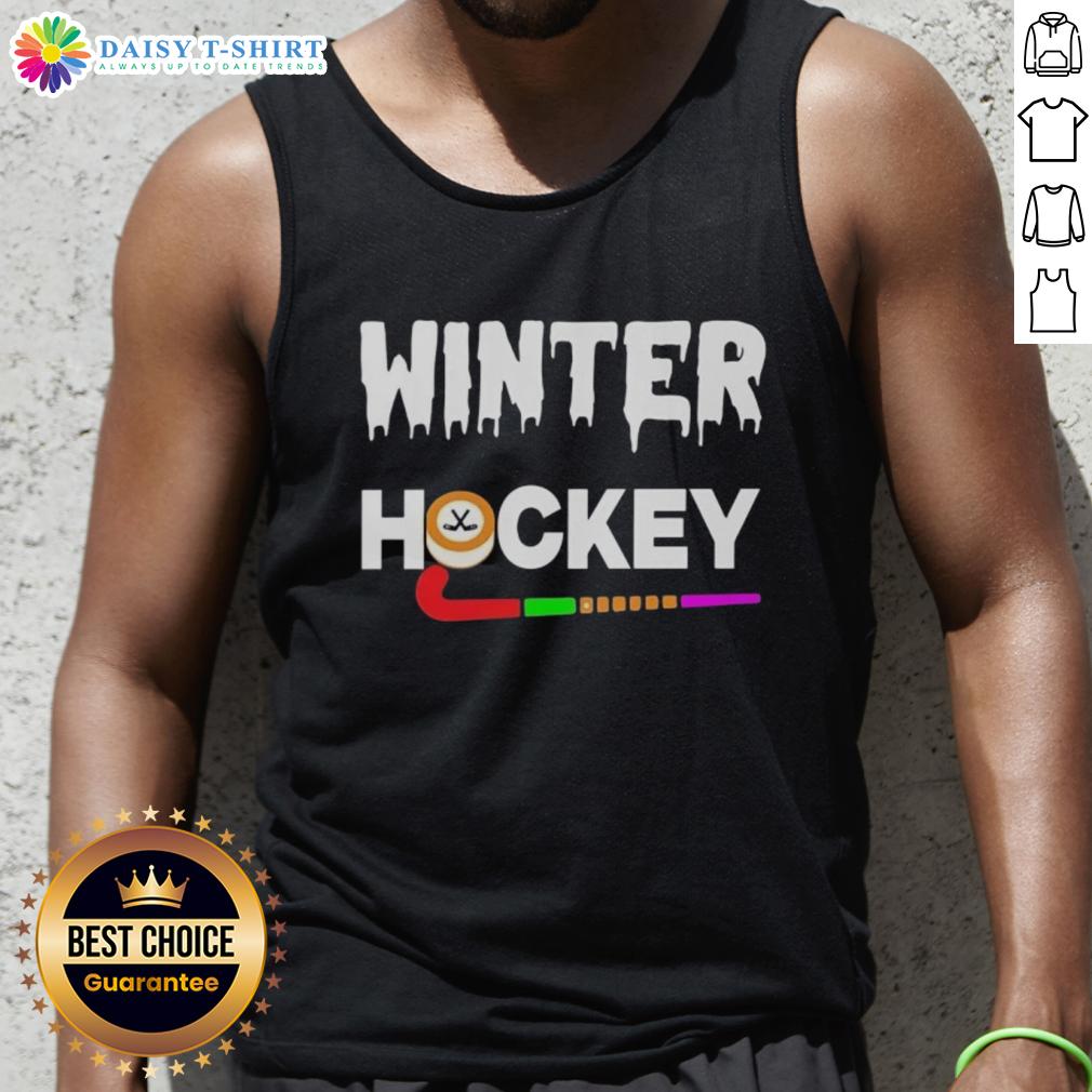 Hot Winter Hockey Logo Tank Top featuring a stylish design perfect for fans and players alike.
