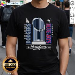 Nice Blue Jays 2025 World Series Match Up T-Shirt featuring vibrant team colors and logo for baseball fans.