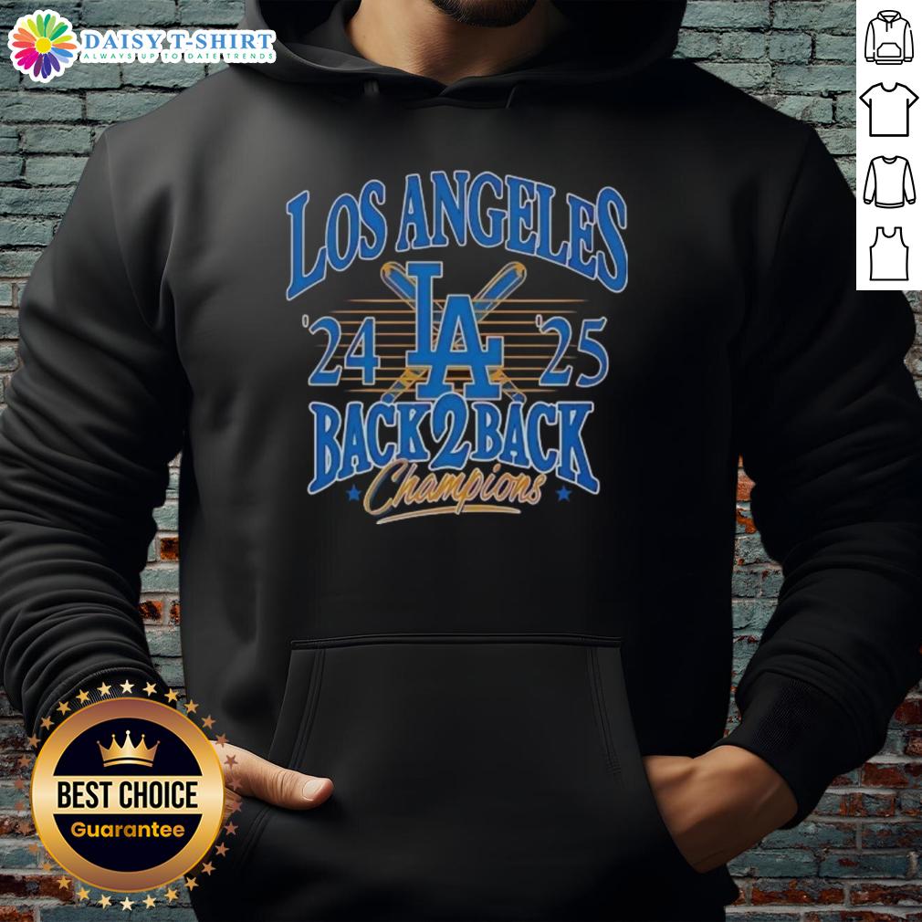 Alt Text: Dodgers 2025 National League Champions celebration hoodie featuring team colors and logo, perfect for fans.