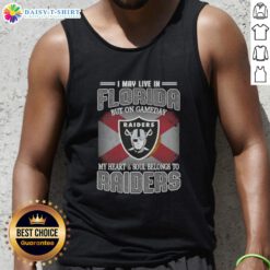 Stylish tank top featuring 'My Heart and Soul Belongs to Raiders' design, perfect for Florida game day fans.