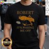 Nice Marcus The Worm T-Shirt featuring the phrase 'It's Pissing Me Off' in bold, colorful lettering on a casual tee.