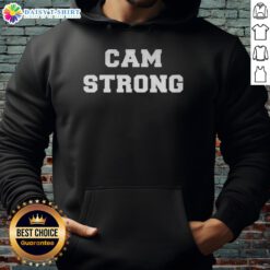 Nice Montour returns to Kraken wearing a Cam Strong hoodie, showcasing team spirit and style on game day.