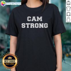 Nice Montour returns to Kraken wearing a Cam Strong ladies tee, showcasing team spirit and style.