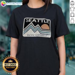 Nice Seattle Pacific Northwest ladies tee featuring a stylish design, perfect for casual wear and showcasing local pride.