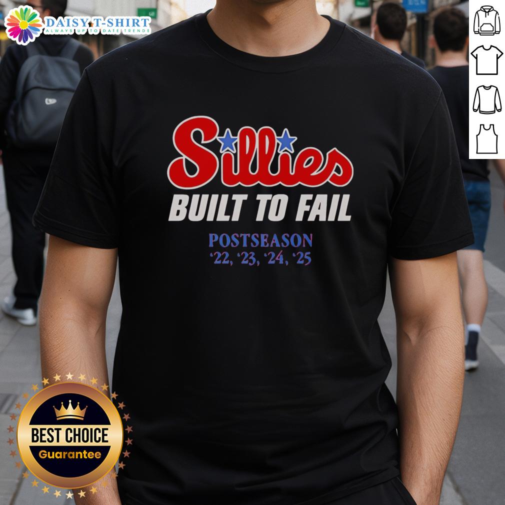 Nice Sillies Built To Fail T-Shirt featuring a playful design for casual wear and a fun, unique style.