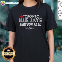 Alt Text: Ladies tee featuring Nice Toronto Blue Jays design, perfect for Fall 2025 postseason fans.