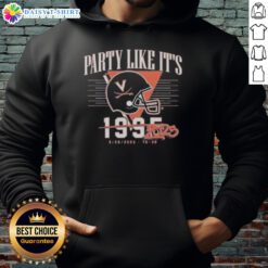 Nice Uva Football Party Like It's 2025 Hoodie featuring a stylish design for sports fans celebrating UVA football.