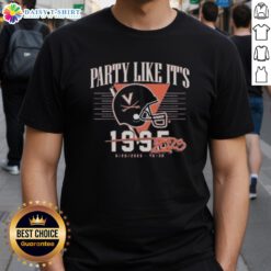 Nice Uva Football Party Like It's 2025 T-Shirt featuring vibrant graphics and a relaxed fit, perfect for game day.